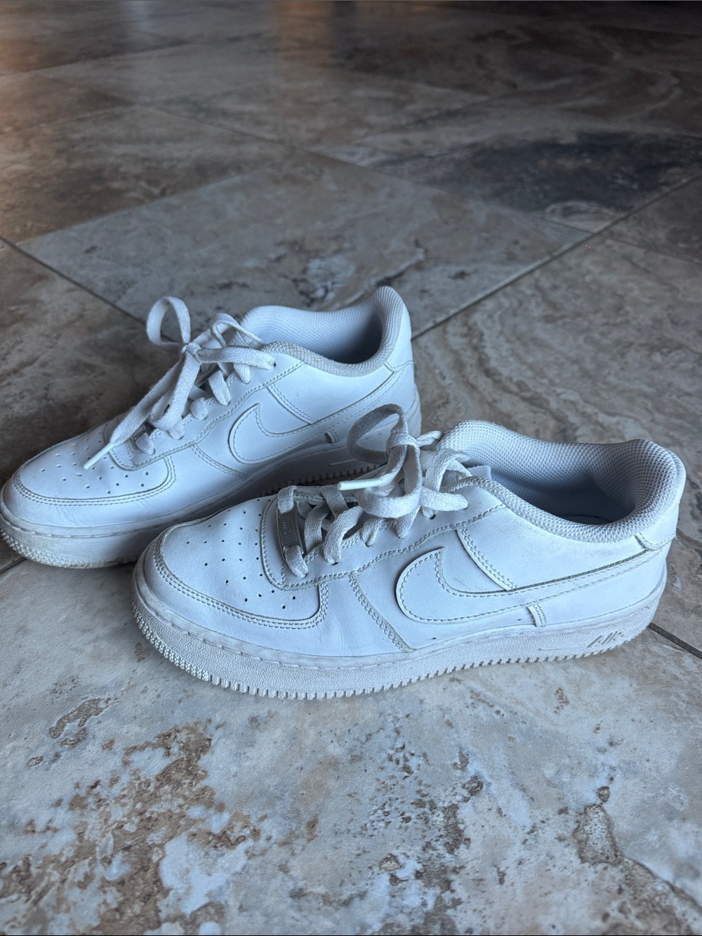 Nike White Low-Top Leather Sneakers